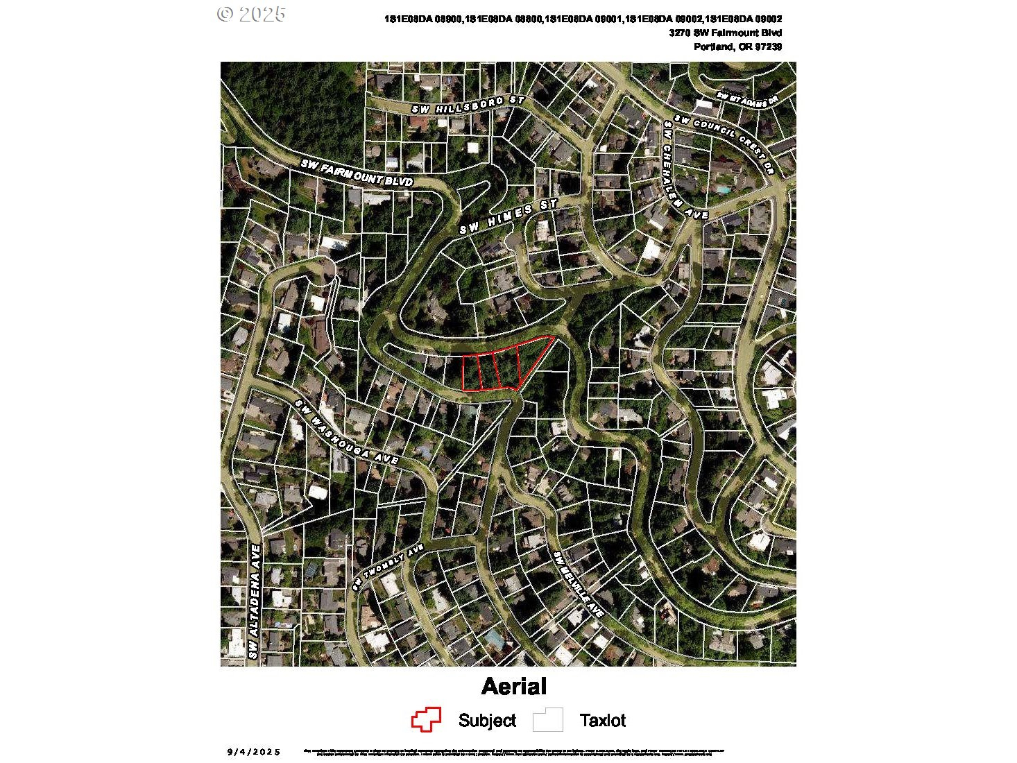 Approximate Property Lines-Aerial