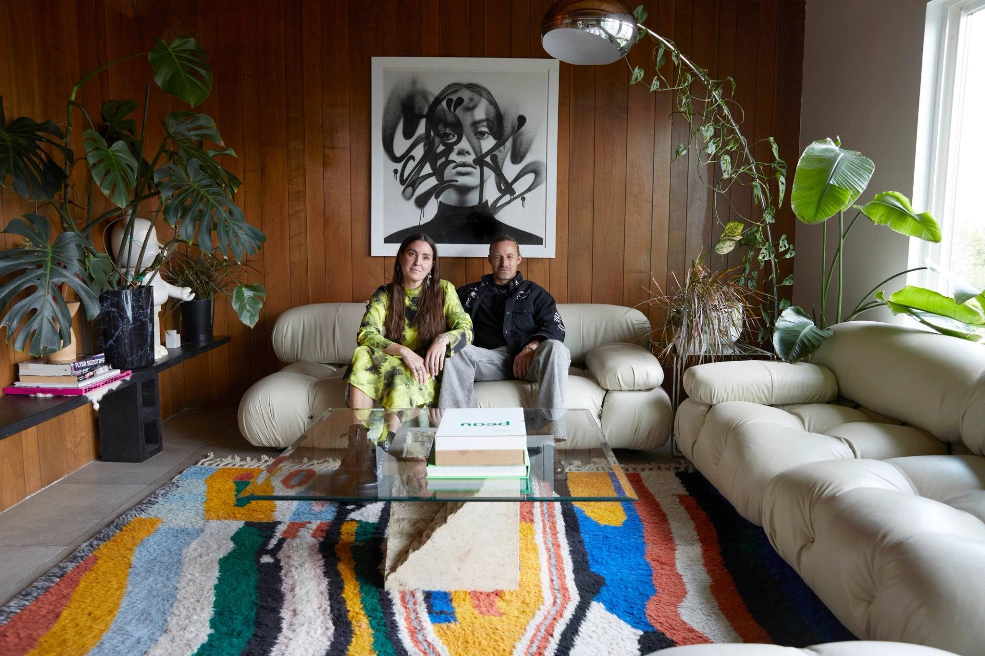 Taralyn and Aaron’s eccentric mid-century entertaining haven.
